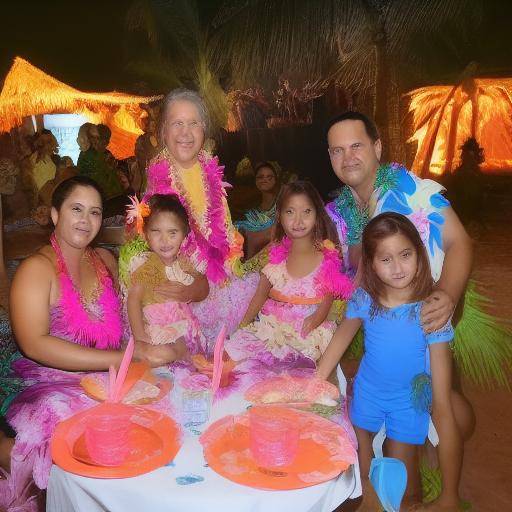 Activités familiales au luau hawaïen: amusement pour tous les âges