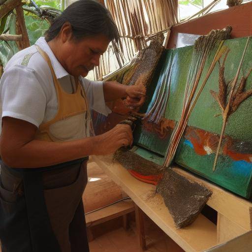 Kunst und Handwerk im Amazonasgebiet: Workshops von Künstlern und traditionelle Techniken