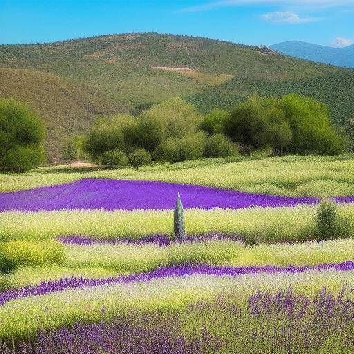 Arte en los campos de lavanda de Provenza: pinturas impresionistas y fotografía de paisajes