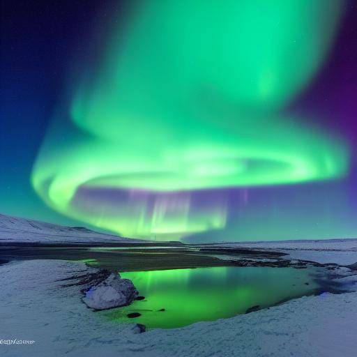 Auroras Boreais dos Spas Termais na Islândia: Luzes do Norte em Águas Quentes