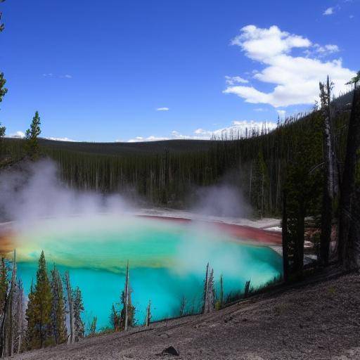 Explorez le Parc National de Yellowstone: faune et paysages naturels