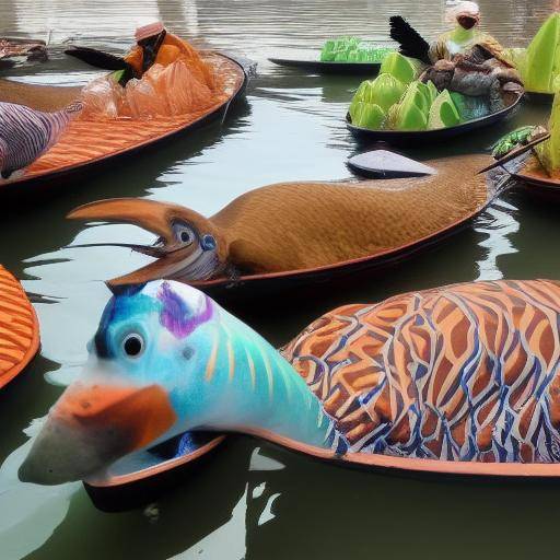 La fauna alrededor de los mercados flotantes de Bangkok: descubre la biodiversidad acuática