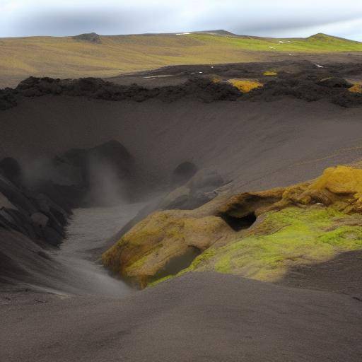 Geología en los spas termales de Islandia: formación geológica y actividad volcánica