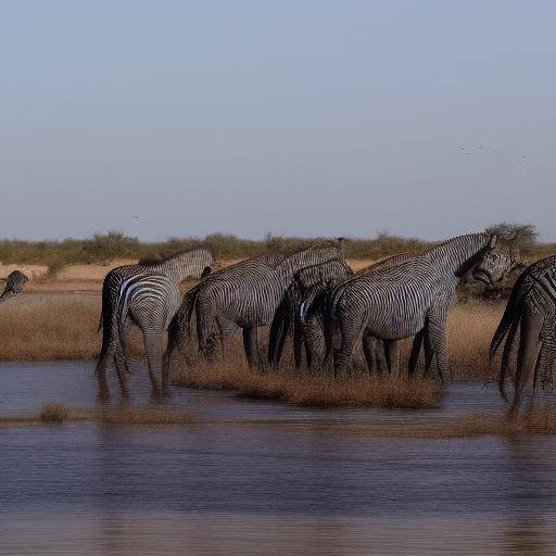 Os melhores pontos para ver a migração de zebras no Botswana