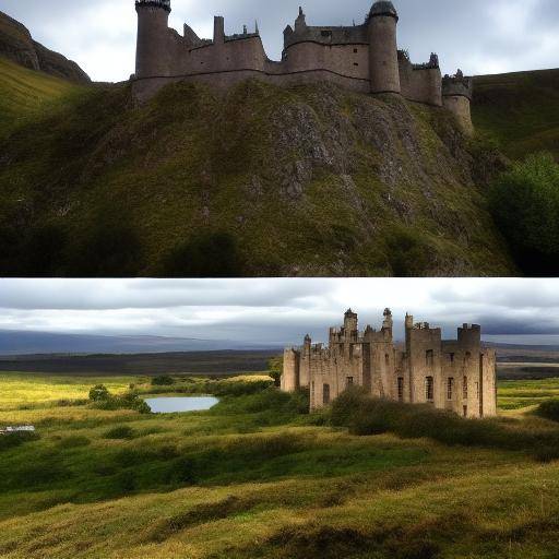 Paisajes alrededor de los castillos de Escocia: lagos, montañas y vida silvestre