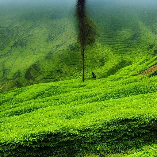 10 Teeplantagen in Darjeeling mit Blick auf den Himalaya