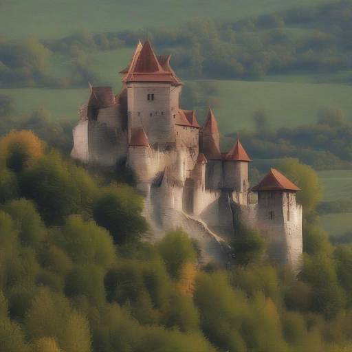 Dracula's castle route in Transylvania