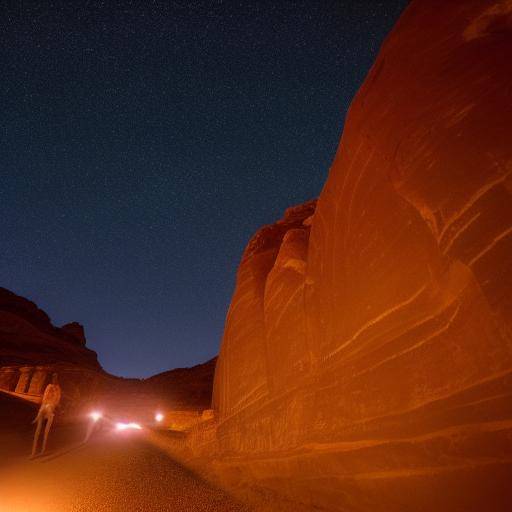 Caminhada Noturna em Petra: Rotas e Caminhadas Sob o Céu Estrelado